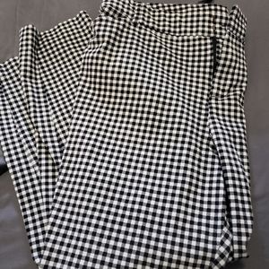 Checkered pixie pant